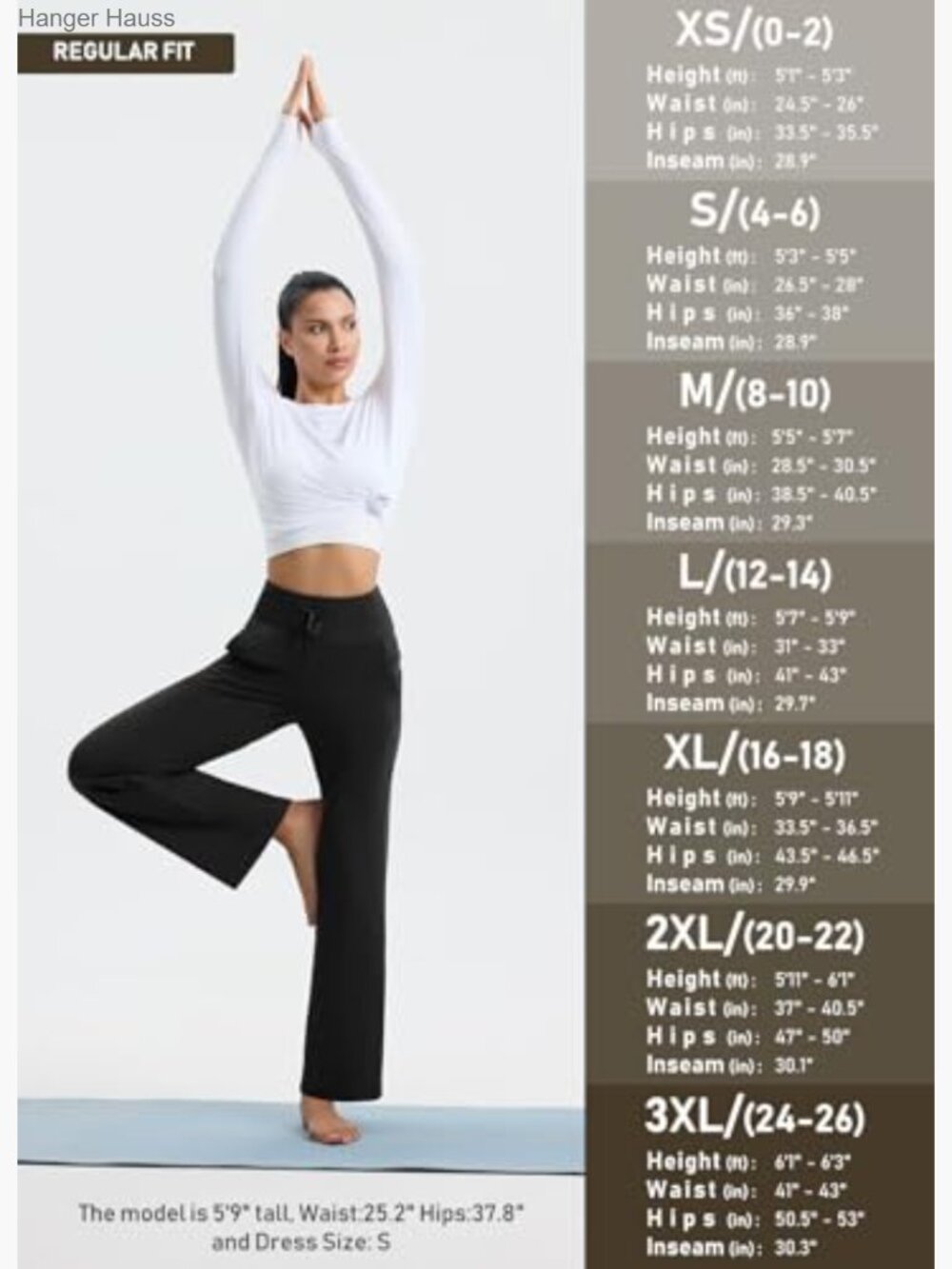 Fleece Lined Wide Leg Sweatpants Petite Thermal Yoga Pants with Pockets - Picture 6 of 7